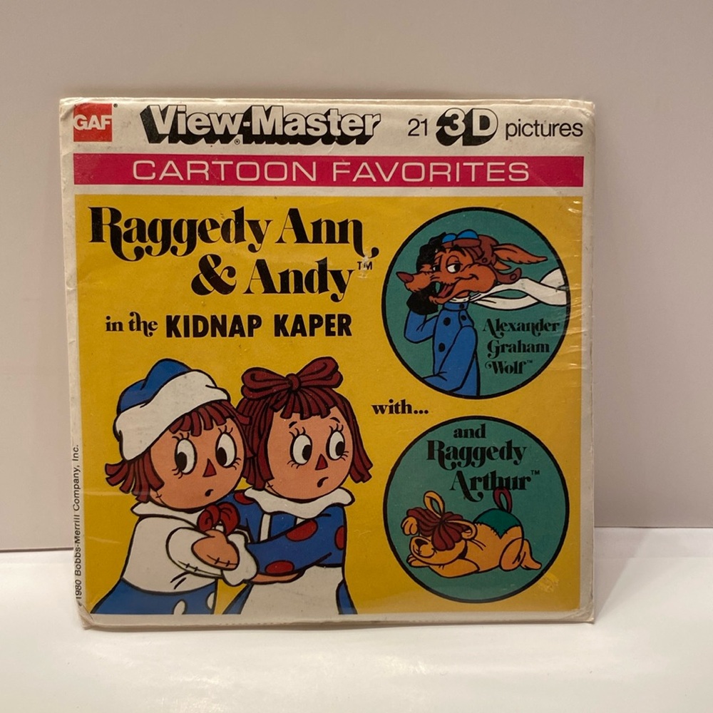 Vintage 1980’ View-Master, Raggedy Ann & Andy in the Kidnap Kaper